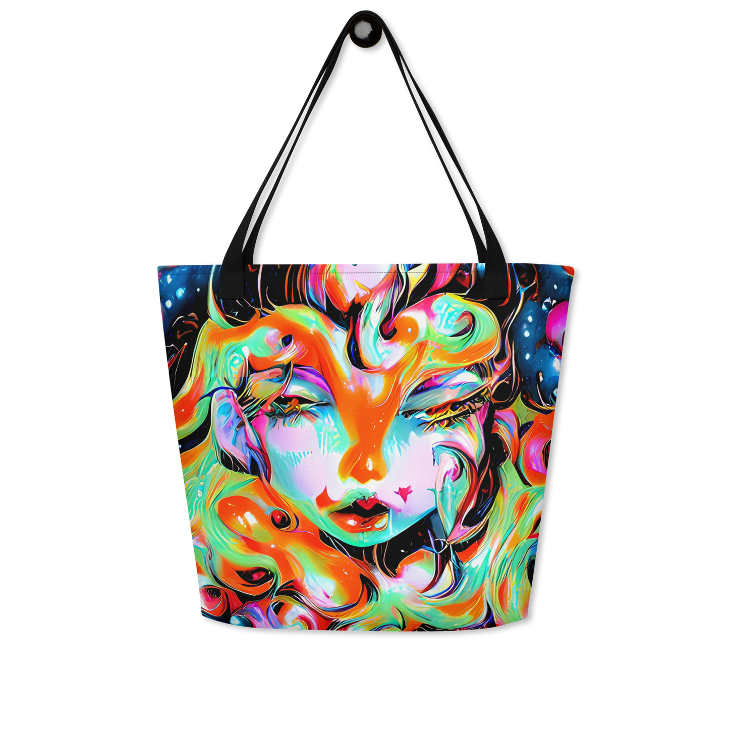 Large Tote Bag w/ Pocket - Viveros Vortex