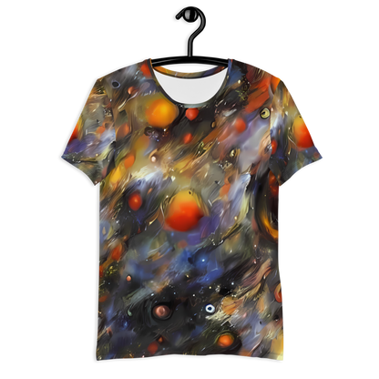 Men's Athletic T-Shirt - Brushstroke Blaze