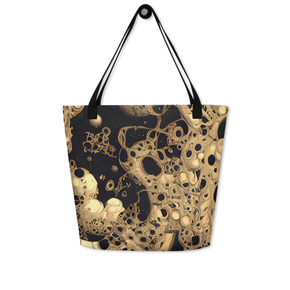 Large Tote Bag w/ Pocket - Baroque Orbit