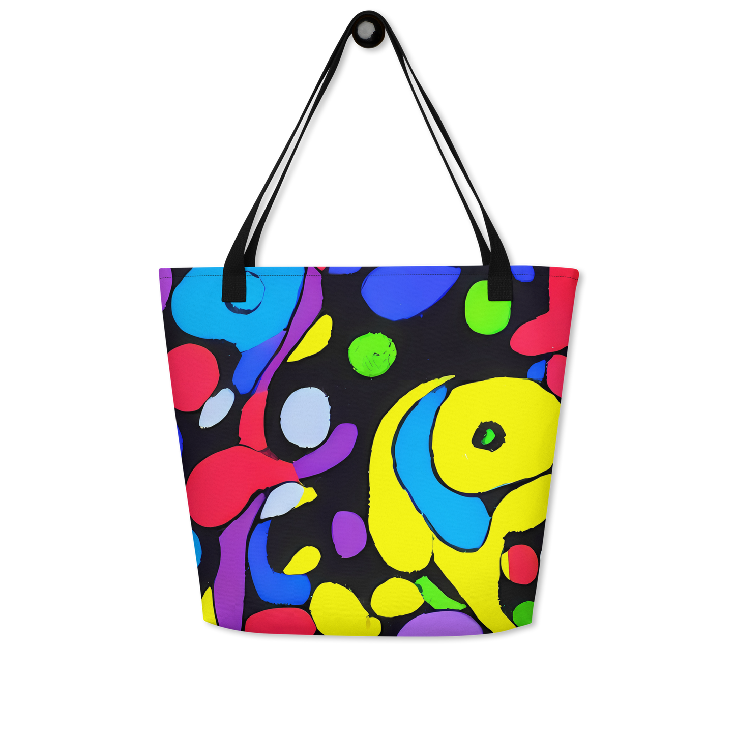 Large Tote Bag w/ Pocket - Miró's Mosaic