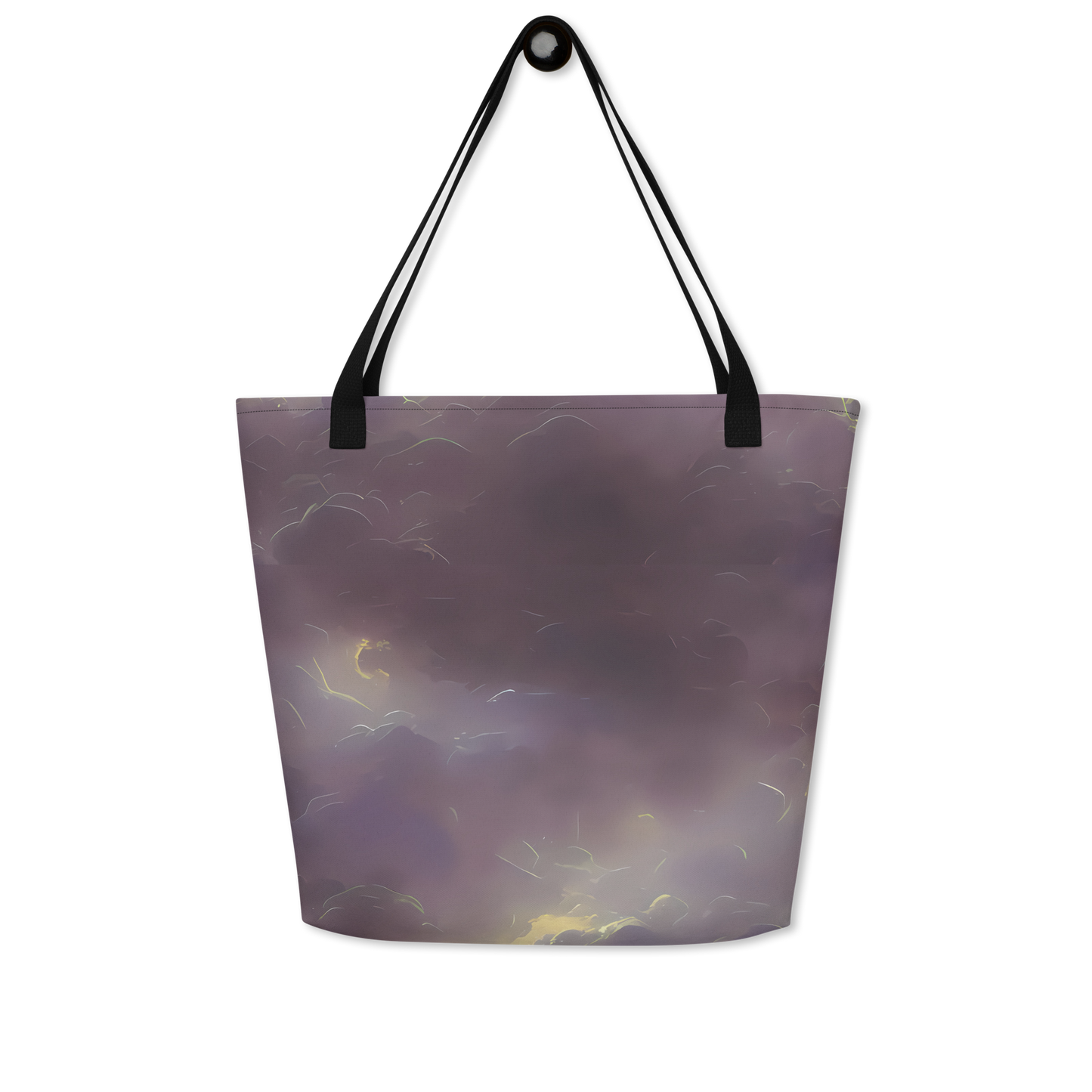 Large Tote Bag w/ Pocket - Stormy Muse