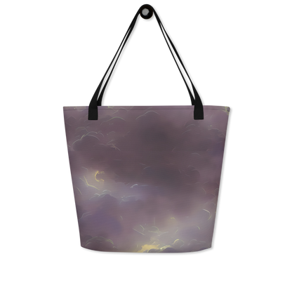 Large Tote Bag w/ Pocket - Stormy Muse