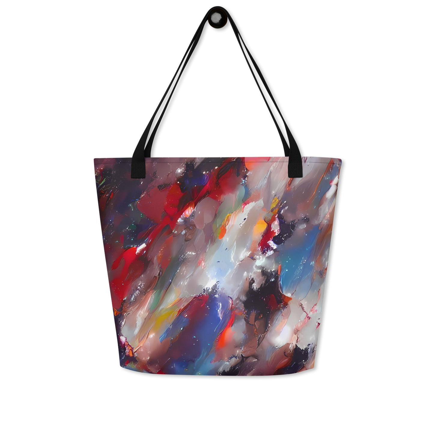 Large Tote Bag w/ Pocket - Passionate Brush