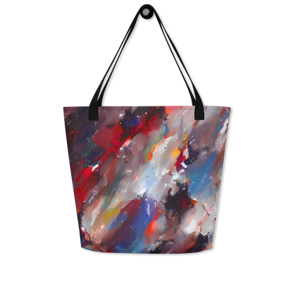 Large Tote Bag w/ Pocket - Passionate Brush