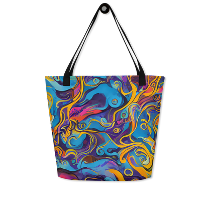 Large Tote Bag w/ Pocket - Cecily's Whorl