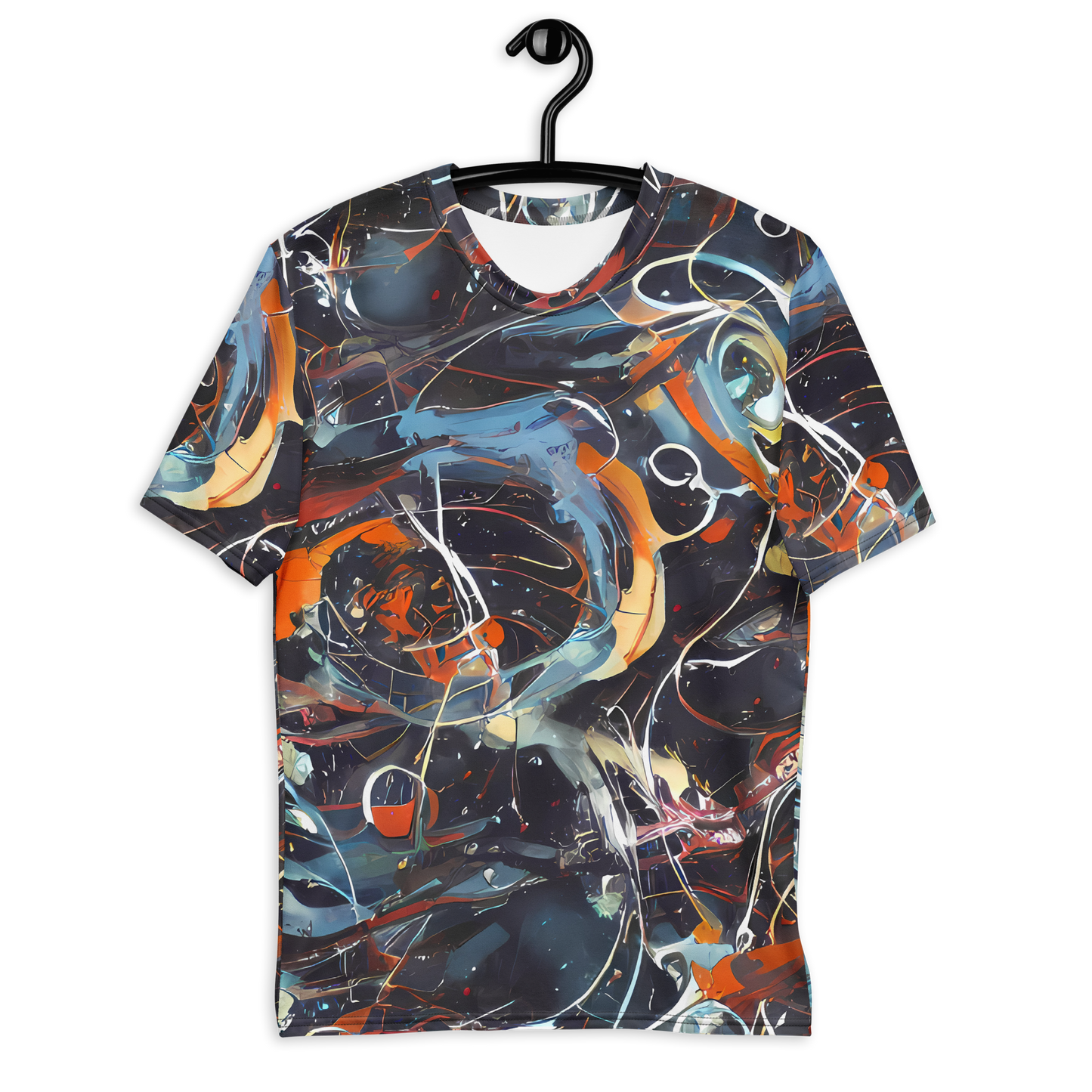 Men's Crew Neck T-Shirt - Neo-Splash Labyrinth