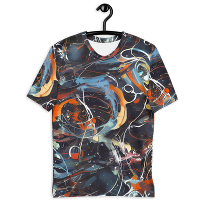 Men's Crew Neck T-Shirt - Neo-Splash Labyrinth