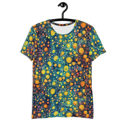 Men's Athletic T-Shirt - Starry Orbits