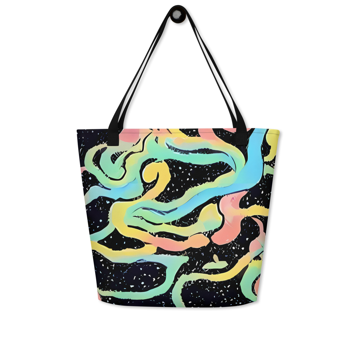 Large Tote Bag w/ Pocket - Mcguire Wavelength