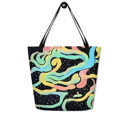 Large Tote Bag w/ Pocket - Mcguire Wavelength