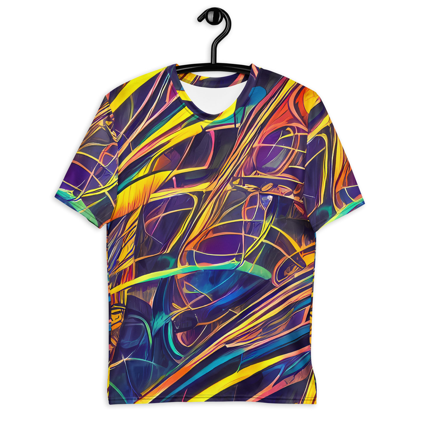 Men's Crew Neck T-Shirt - Vector Rhapsody