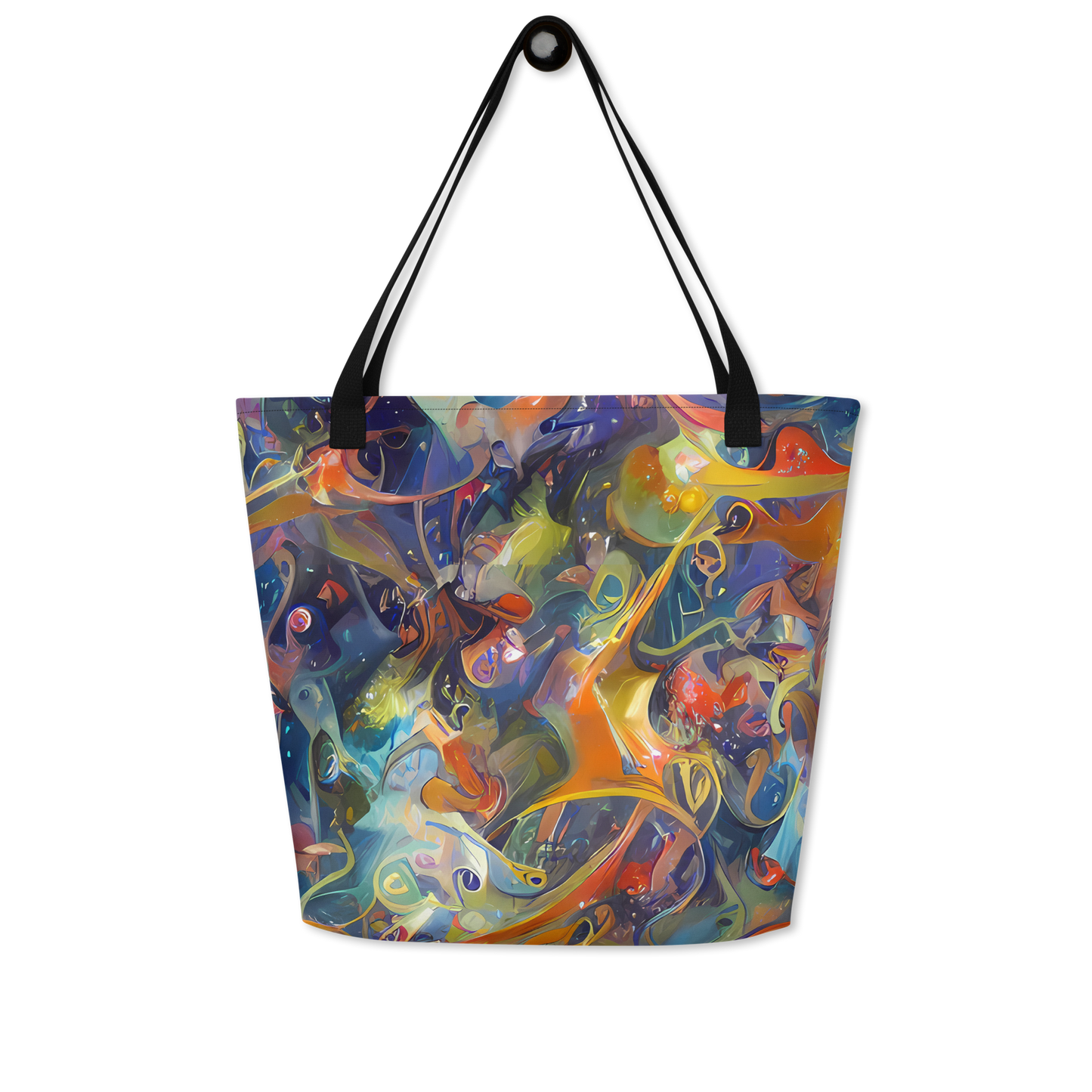 Large Tote Bag w/ Pocket - Spectral Swathe