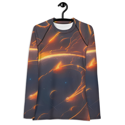 Women's Rash Guard - Inferno Spirals