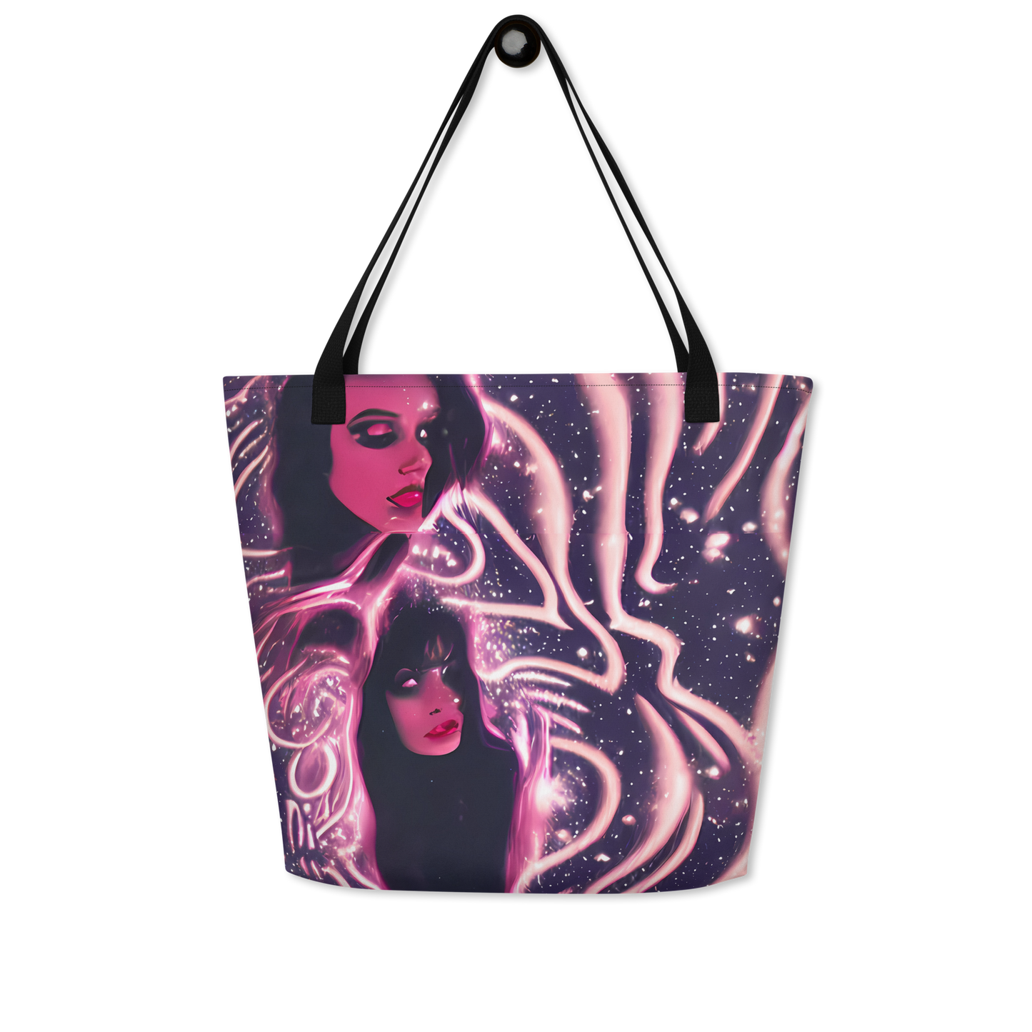 Large Tote Bag w/ Pocket - Stardust Siren