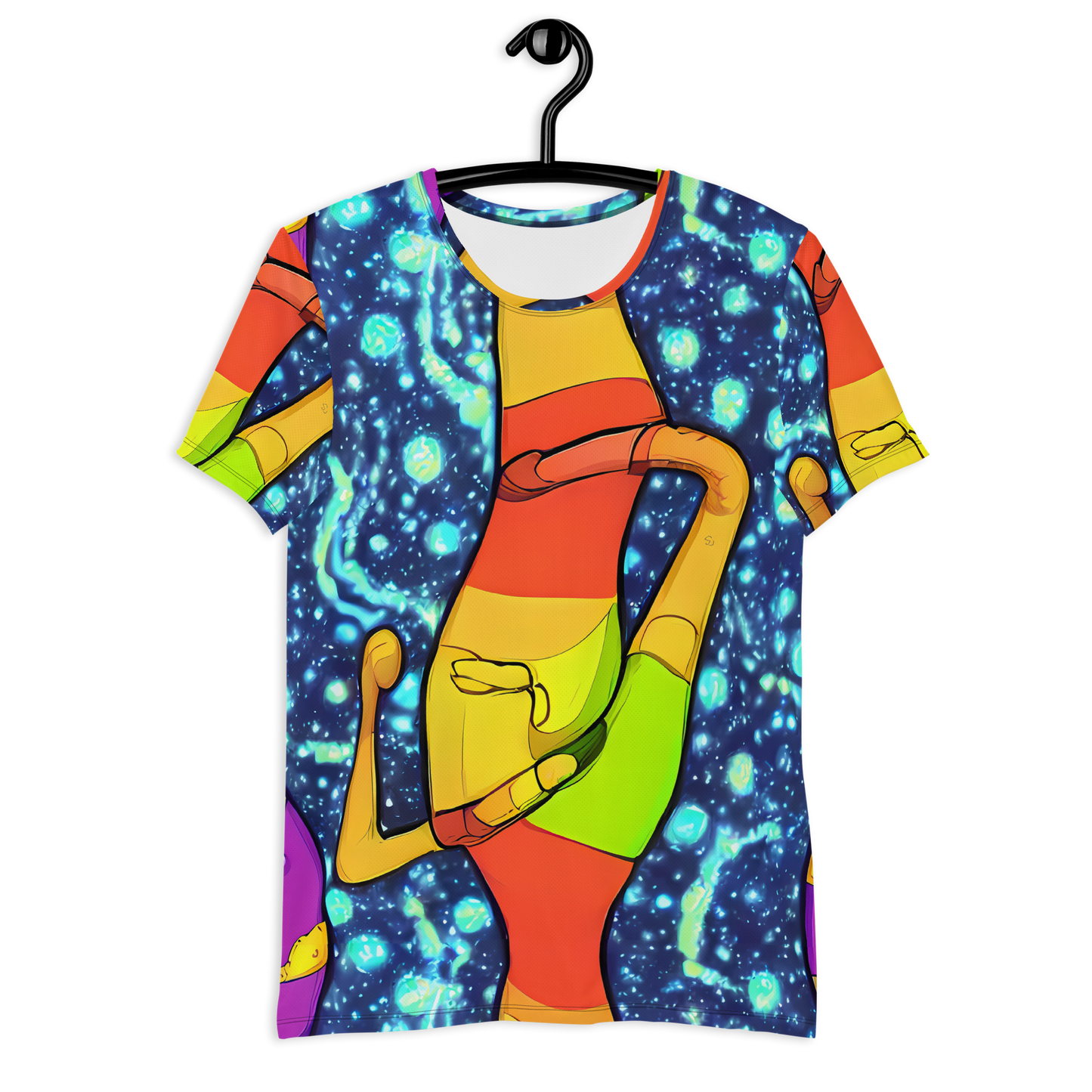 Men's Athletic T-Shirt - Cosmic Siblings