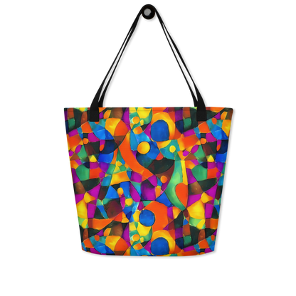 Large Tote Bag w/ Pocket - Galactic Jigsaw