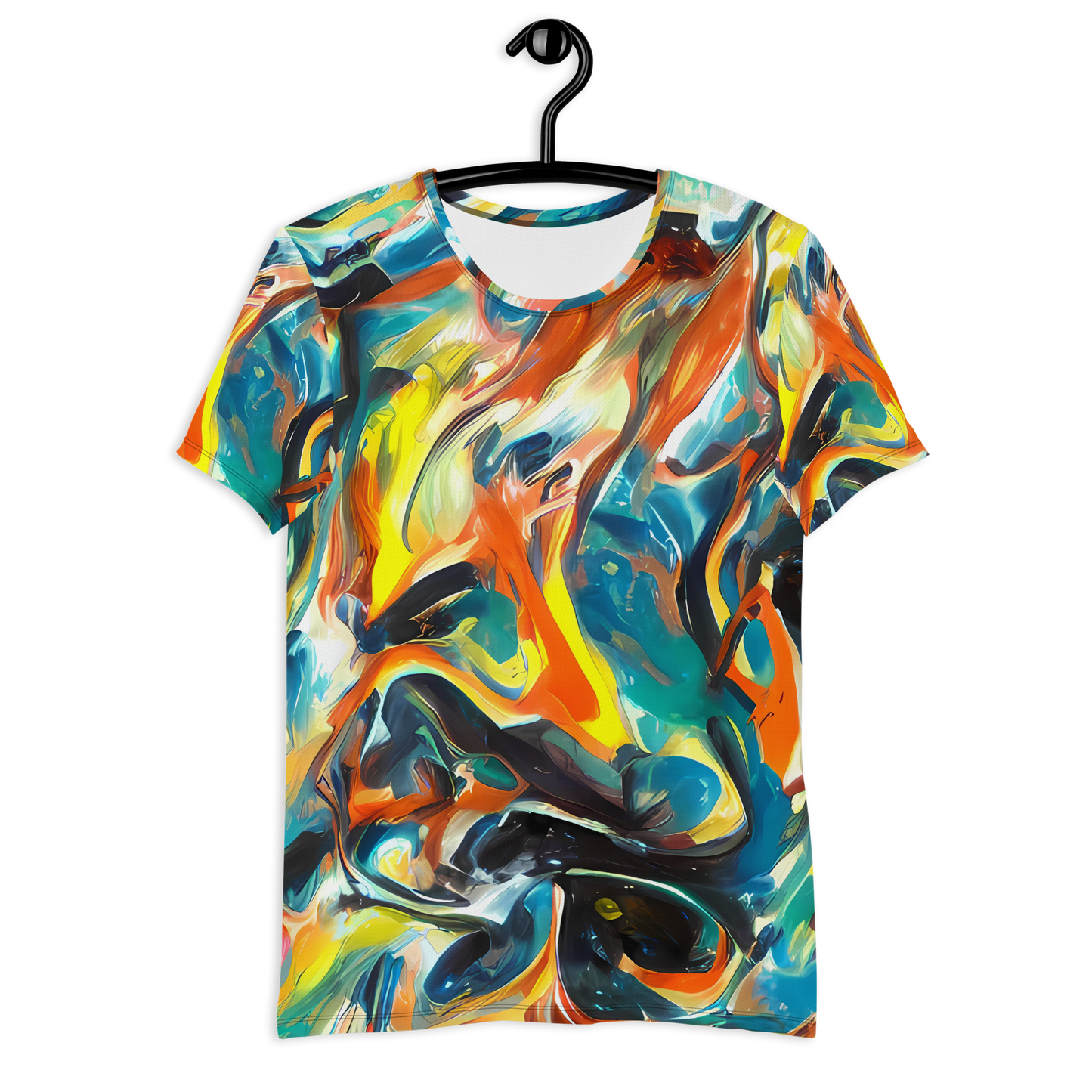 Men's Athletic T-Shirt - Chromatic Vortex