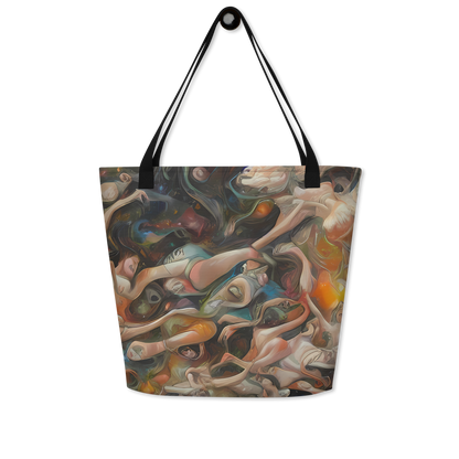 Large Tote Bag w/ Pocket - Copper Swirl