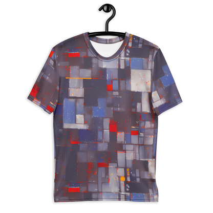 Men's Crew Neck T-Shirt - Cubist Rhythm