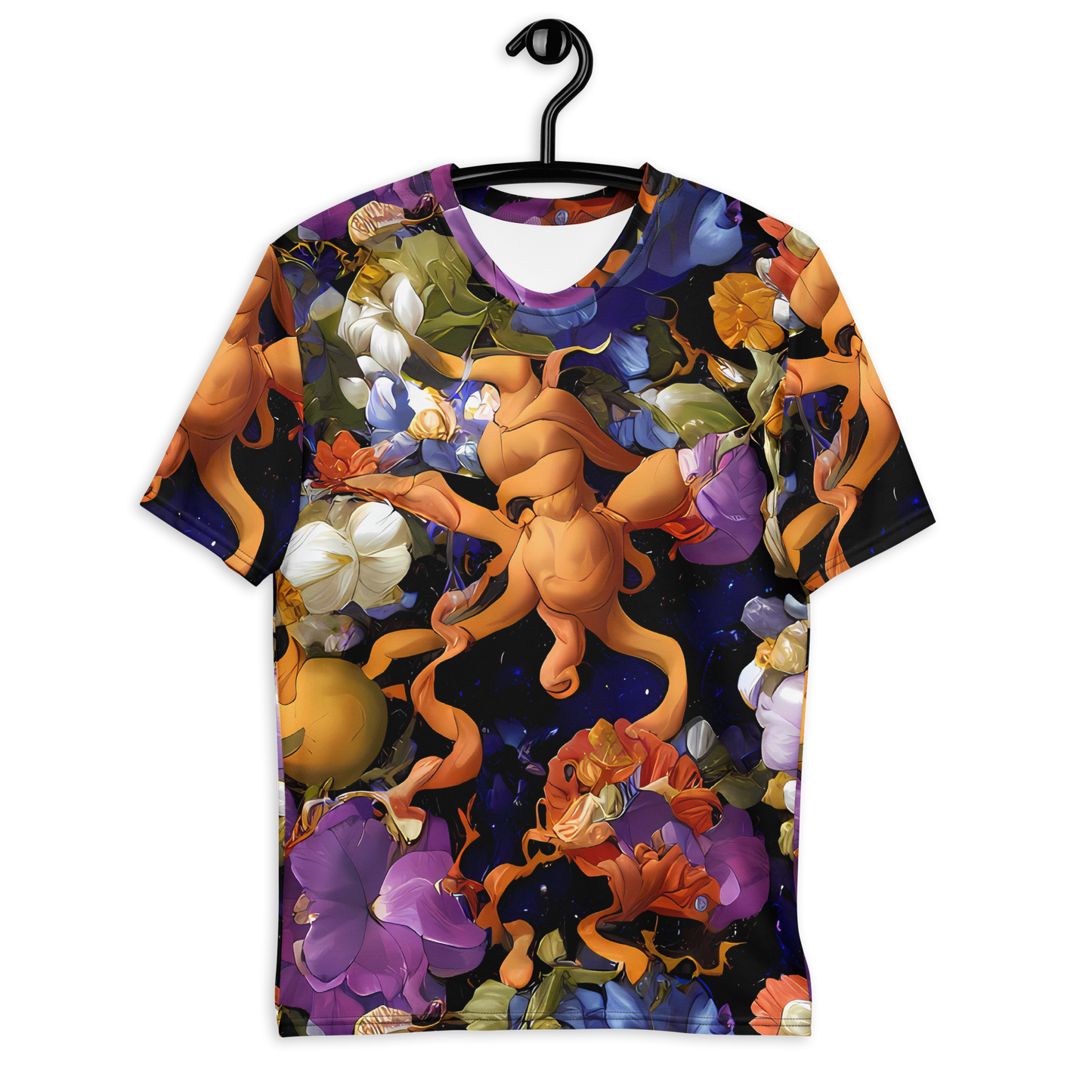 Men's Crew Neck T-Shirt - Blooming Cosmos