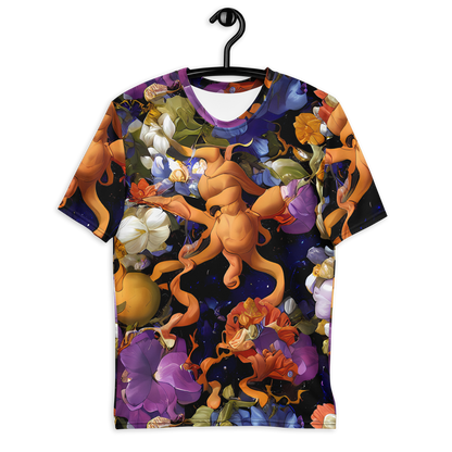 Men's Crew Neck T-Shirt - Blooming Cosmos