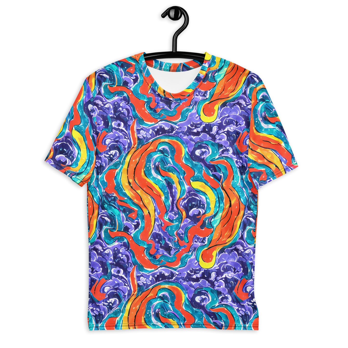 Men's Crew Neck T-Shirt - Galactic Waves