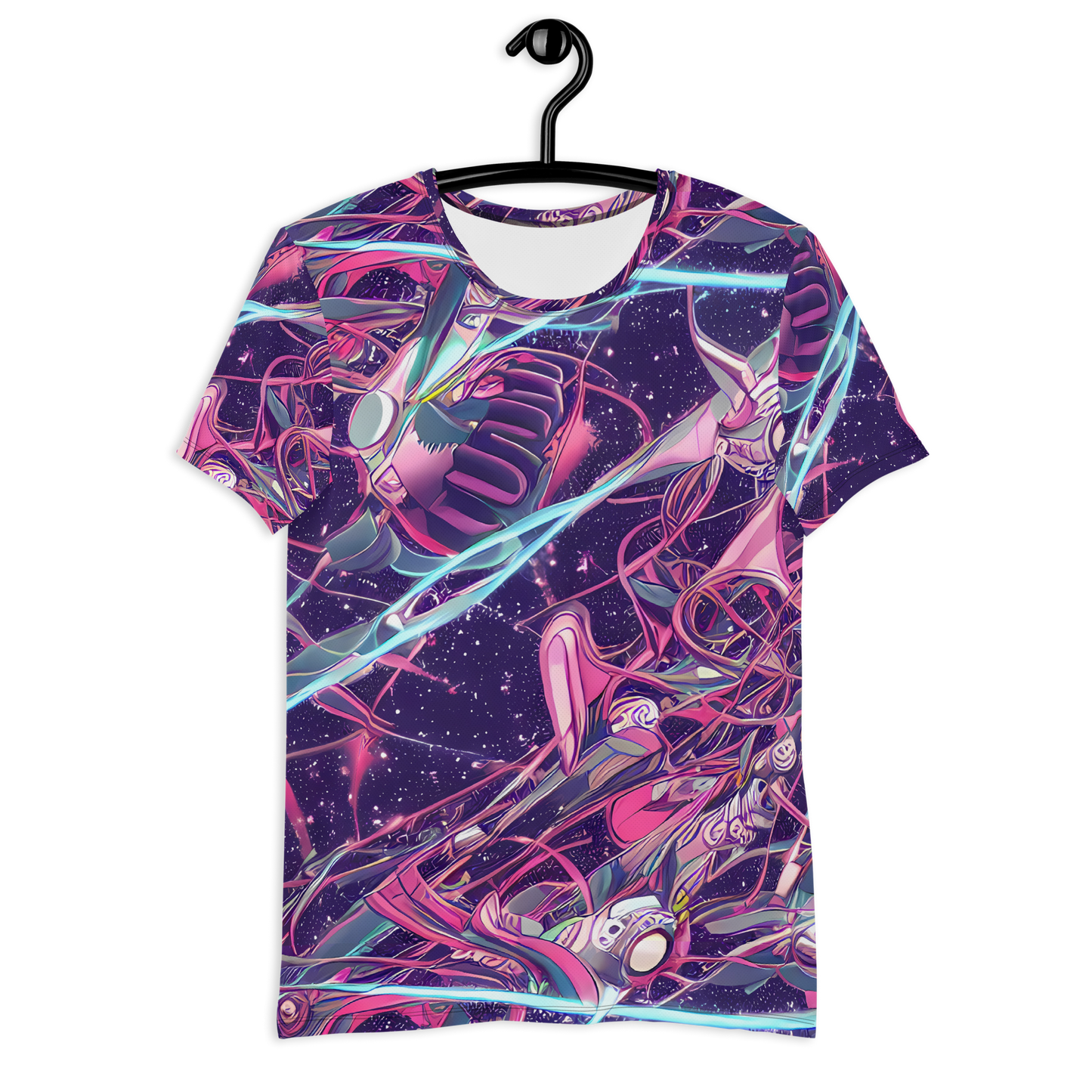 Men's Athletic T-Shirt - Neo-Tokyo Twirl