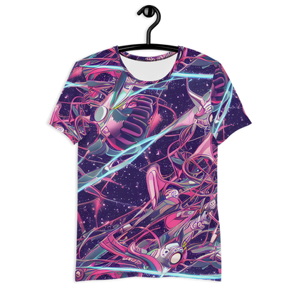 Men's Athletic T-Shirt - Neo-Tokyo Twirl