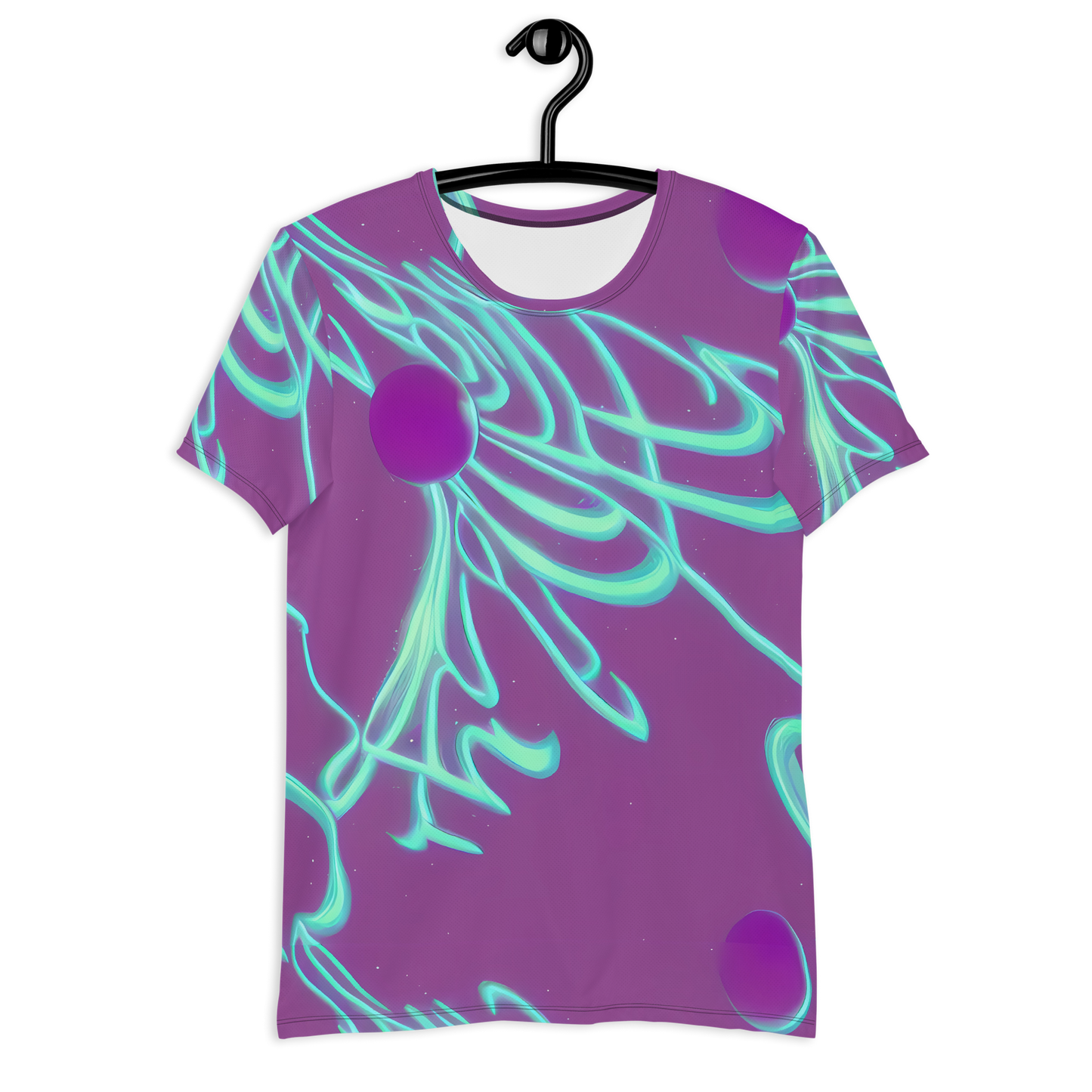 Men's Athletic T-Shirt - Neon Drift