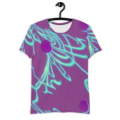 Men's Athletic T-Shirt - Neon Drift