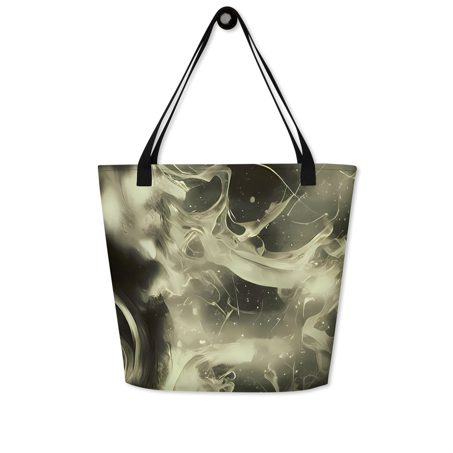 Large Tote Bag w/ Pocket - Biomech Whirl