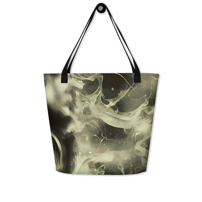 Large Tote Bag w/ Pocket - Biomech Whirl