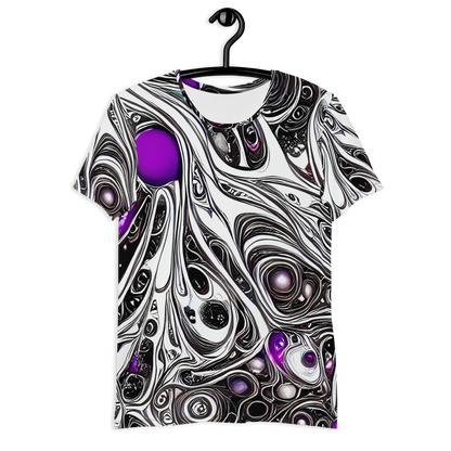 Men's Athletic T-Shirt - Neo-Noir Waves