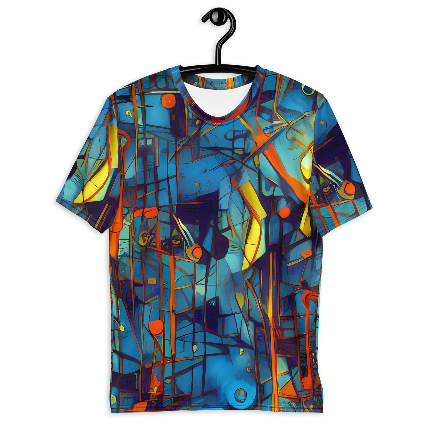 Men's Crew Neck T-Shirt - Abstract Eddy