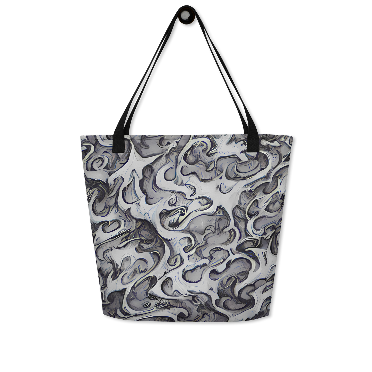 Large Tote Bag w/ Pocket - Mashburn Swirls
