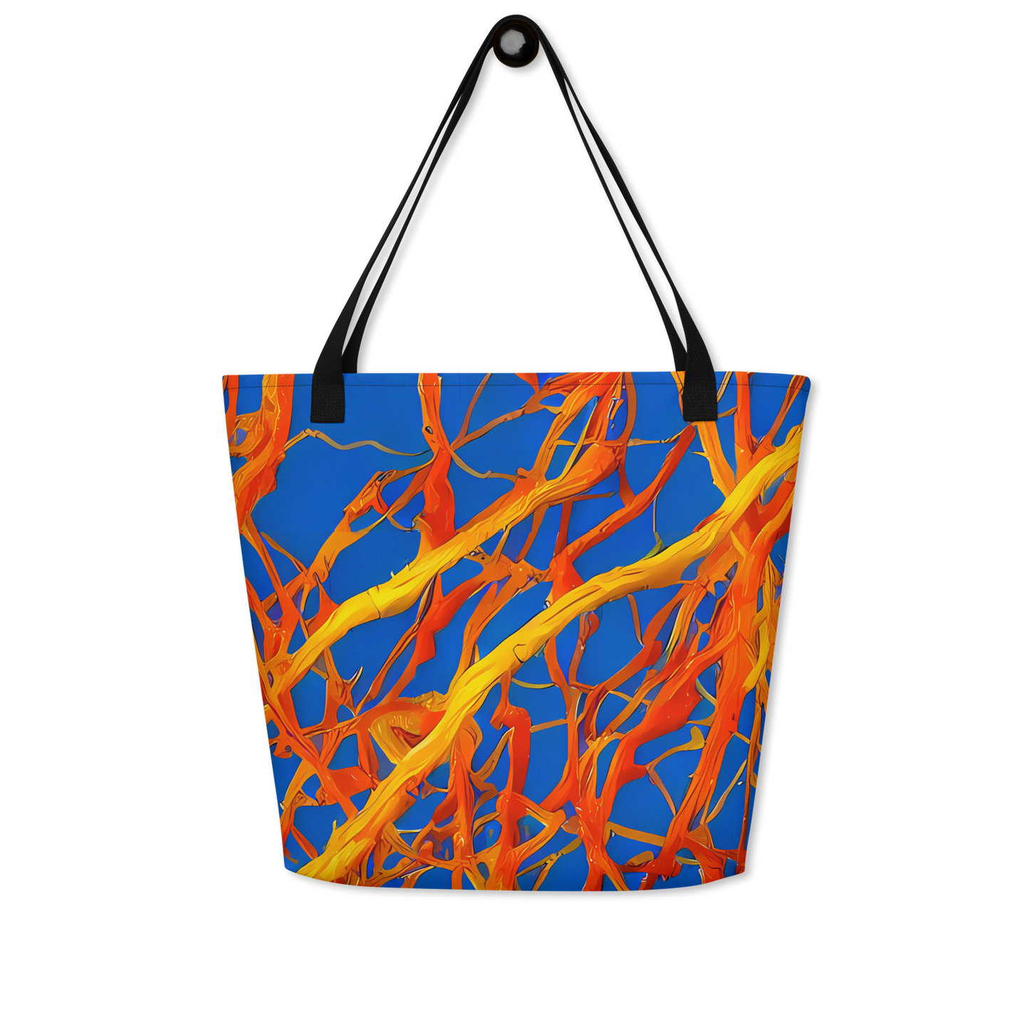 Large Tote Bag w/ Pocket - Vivid Plexus