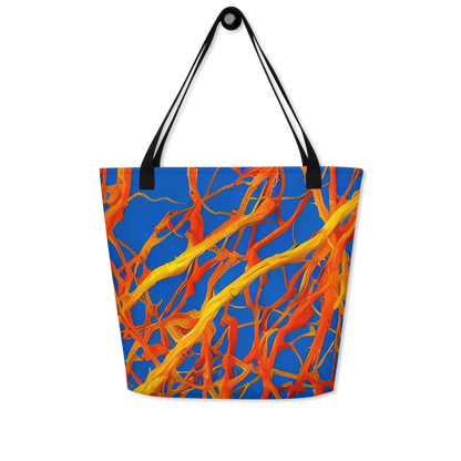 Large Tote Bag w/ Pocket - Vivid Plexus