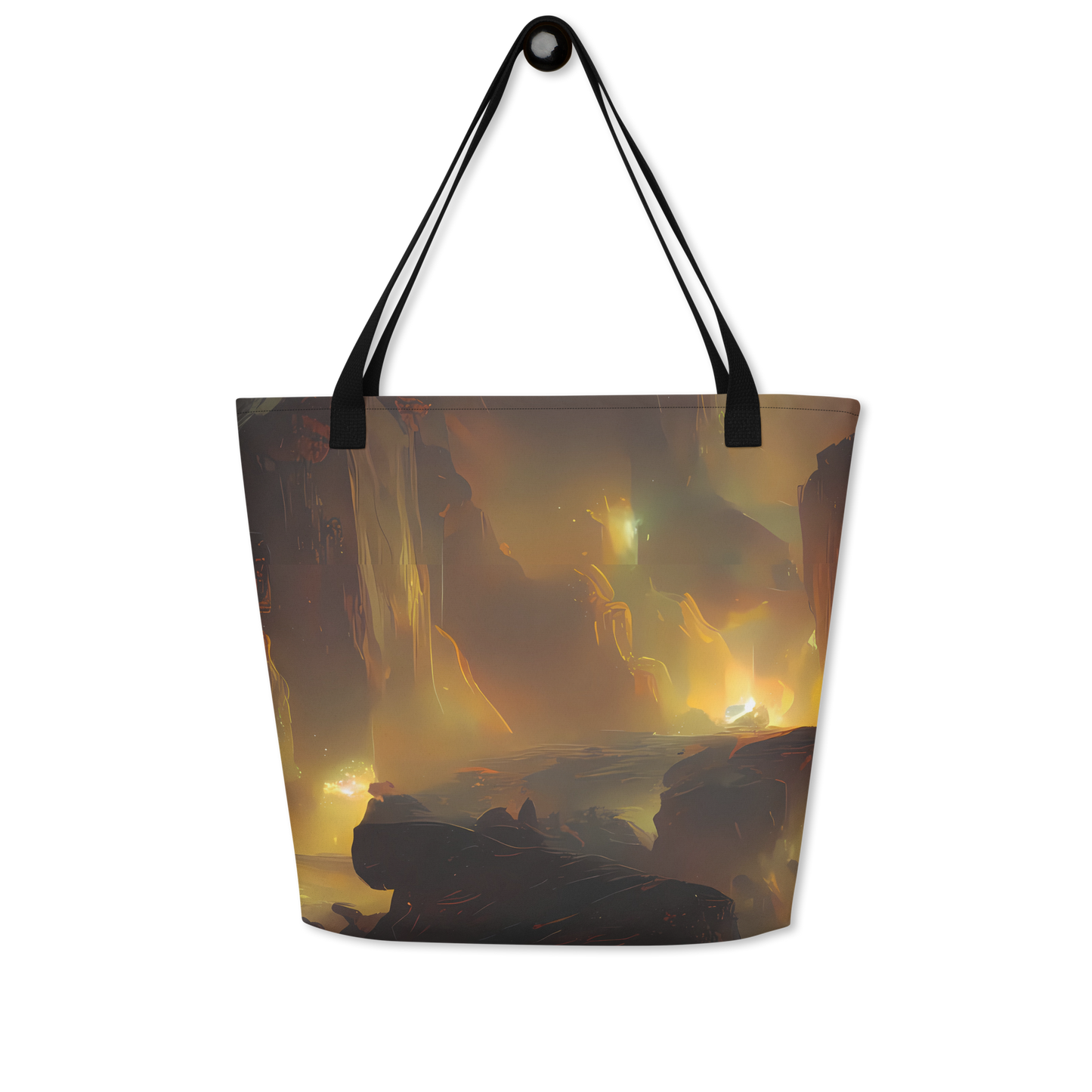 Large Tote Bag w/ Pocket - Solar Torrent