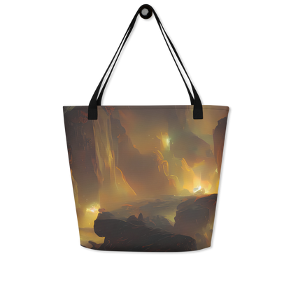 Large Tote Bag w/ Pocket - Solar Torrent