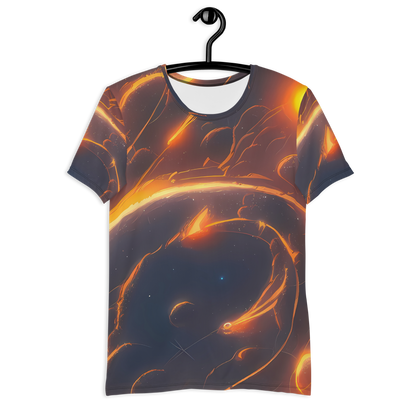 Men's Athletic T-Shirt - Inferno Spirals