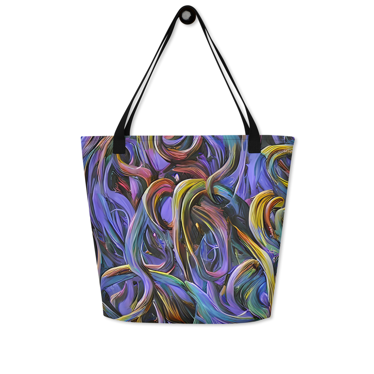 Large Tote Bag w/ Pocket - Tanning Twirl