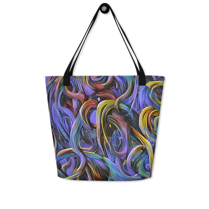 Large Tote Bag w/ Pocket - Tanning Twirl