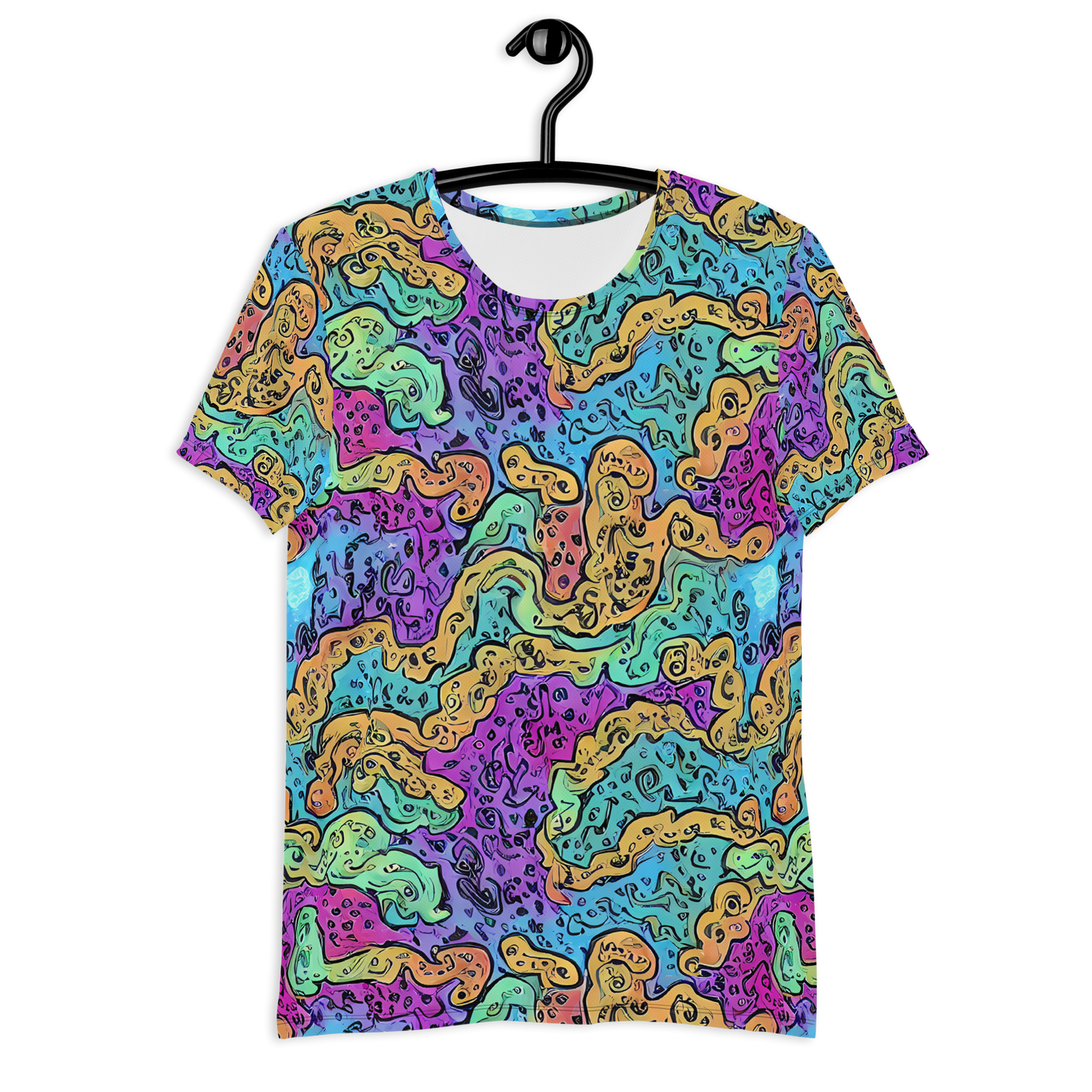 Men's Athletic T-Shirt - Intergalactic Graffiti