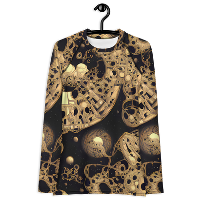 Women's Rash Guard - Baroque Orbit