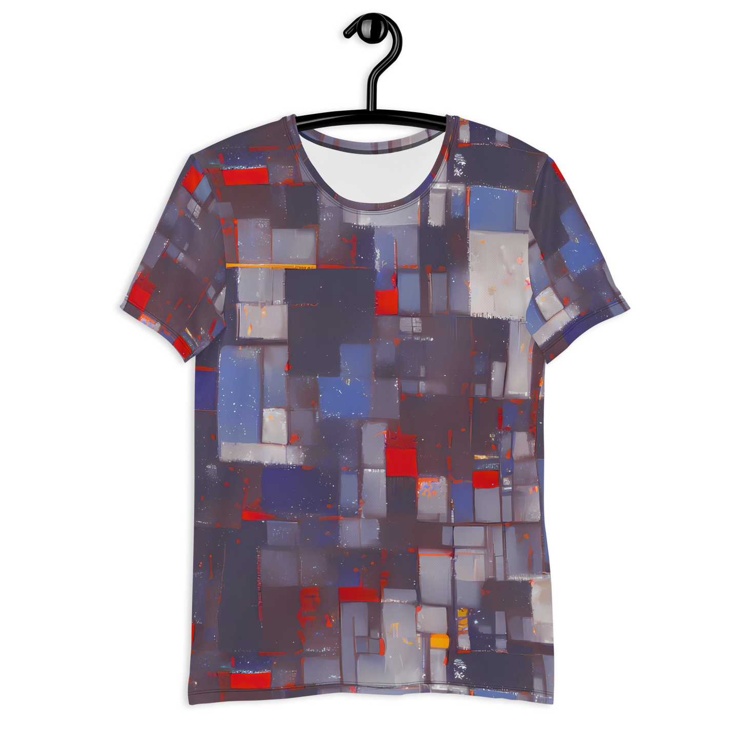 Men's Athletic T-Shirt - Cubist Rhythm