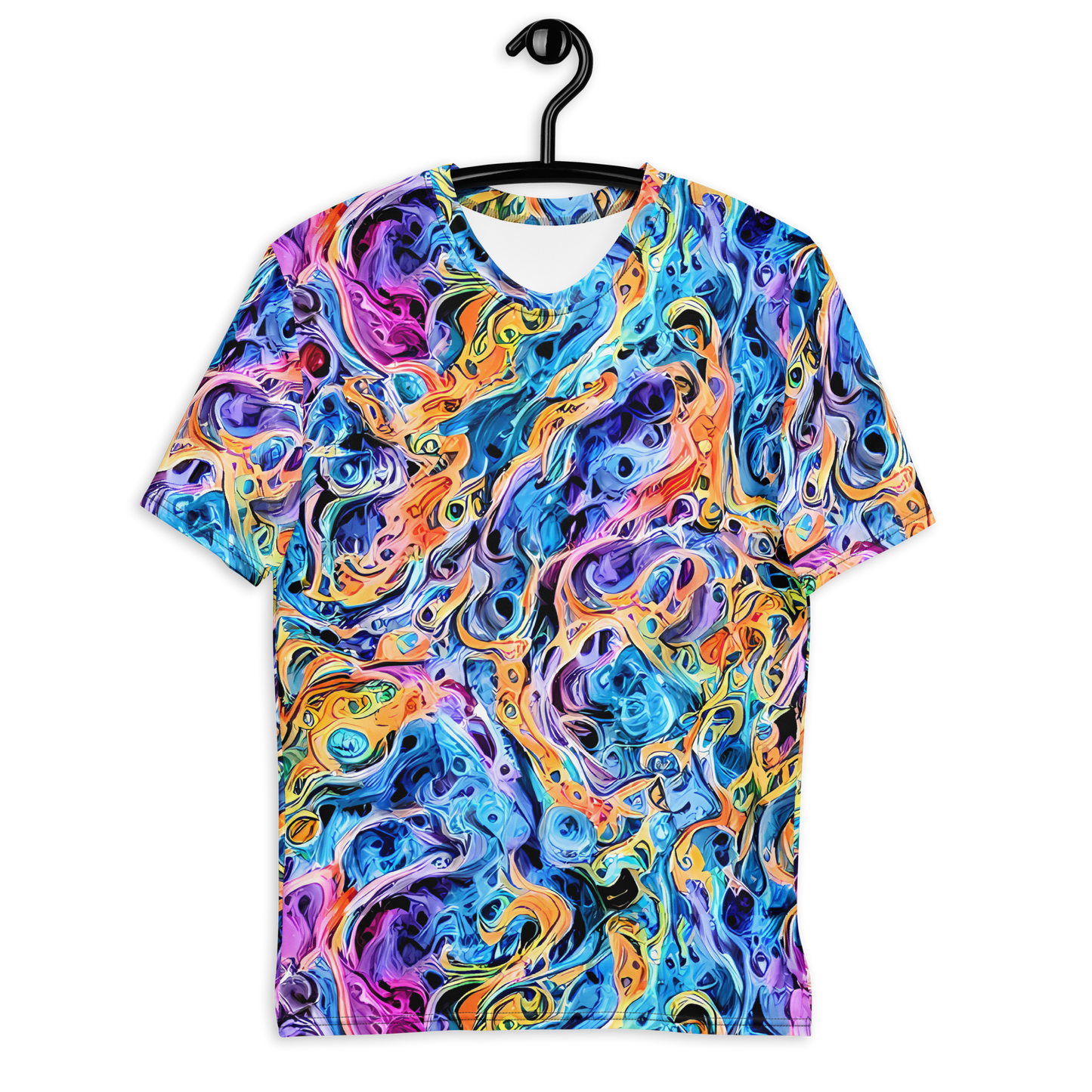 Men's Crew Neck T-Shirt - Rococo Vortex