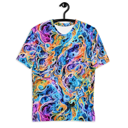 Men's Crew Neck T-Shirt - Rococo Vortex