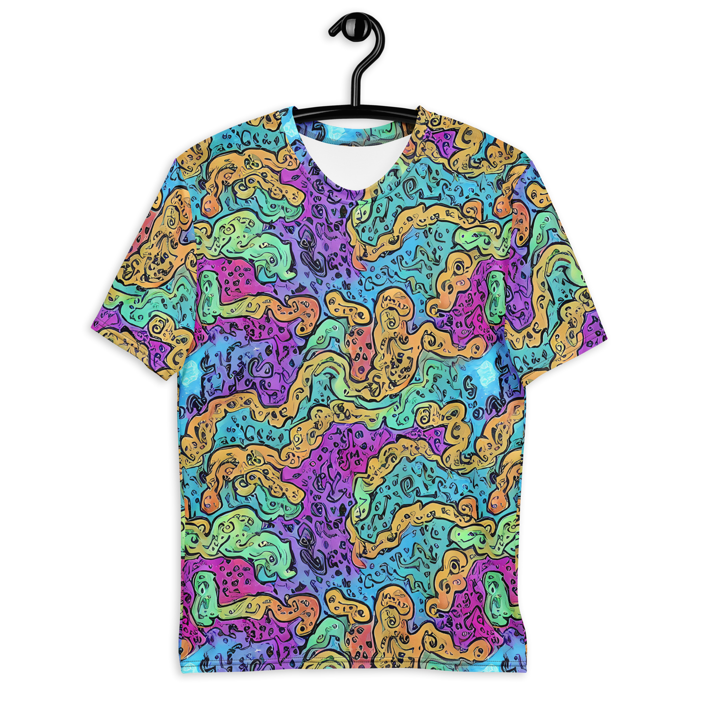 Men's Crew Neck T-Shirt - Intergalactic Graffiti