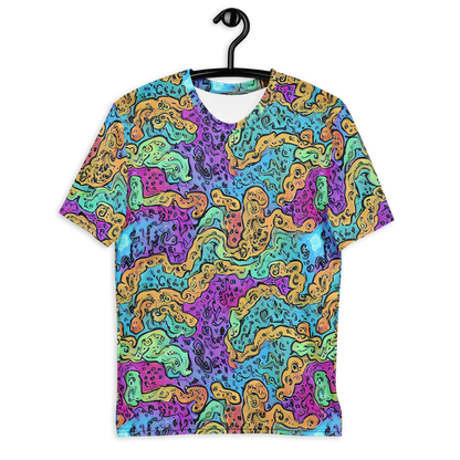 Men's Crew Neck T-Shirt - Intergalactic Graffiti