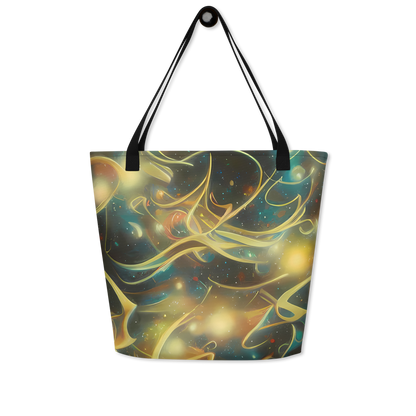 Large Tote Bag w/ Pocket - Whispering Galaxies